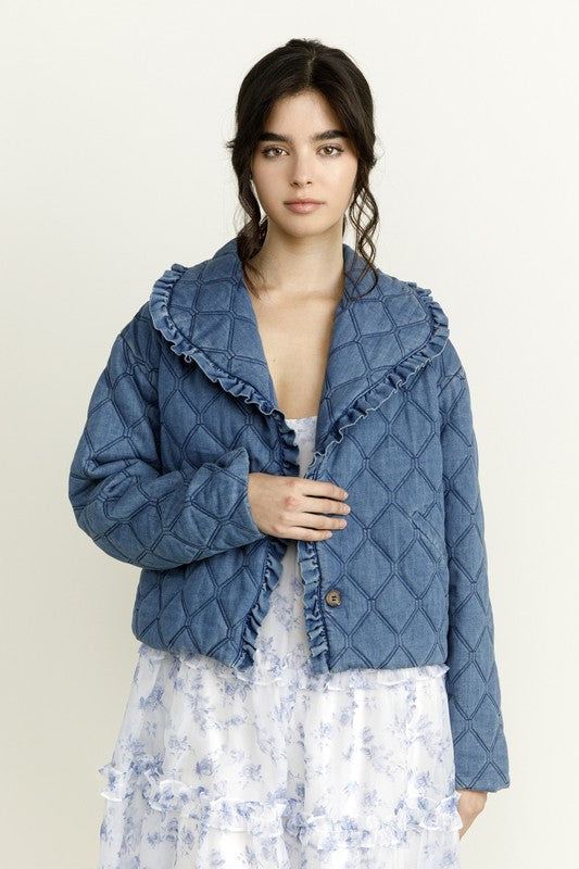 Quilted Denim Jacket