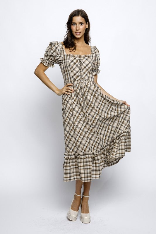 Plaid Meadow Dress