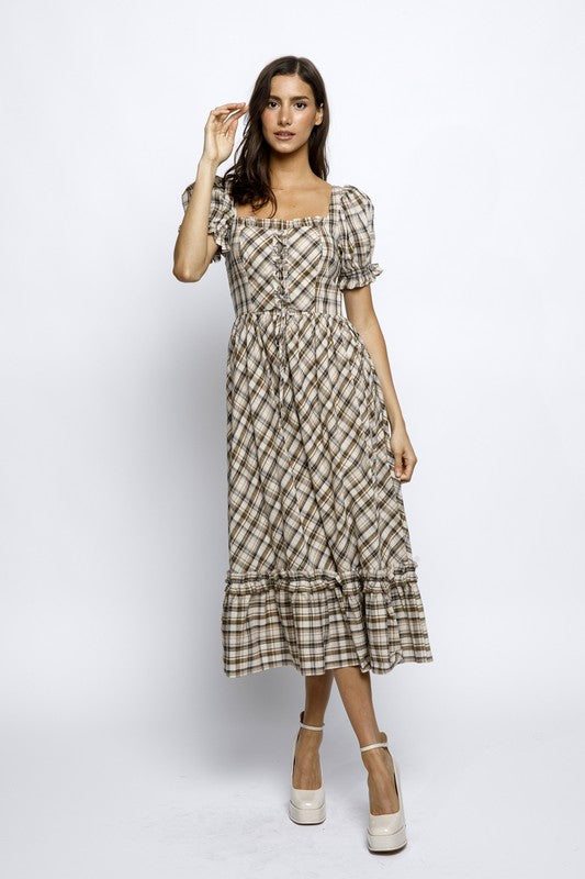 Plaid Meadow Dress