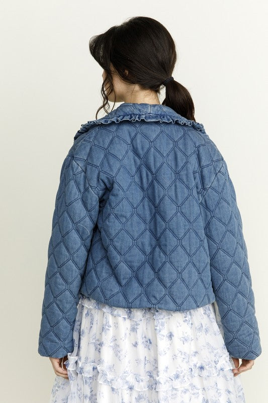 Quilted Denim Jacket