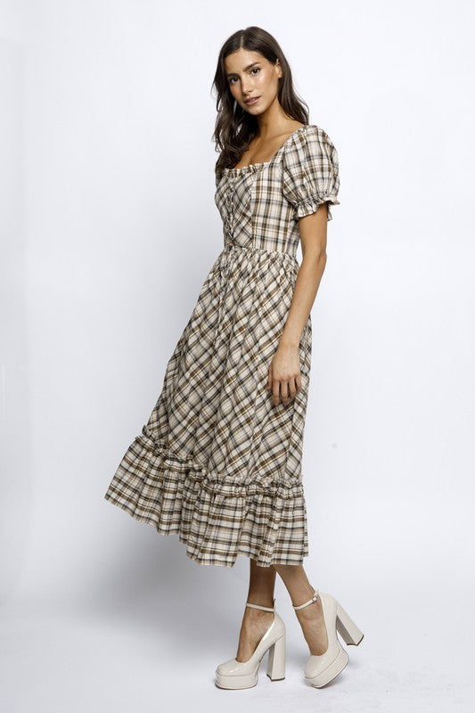 Plaid Meadow Dress