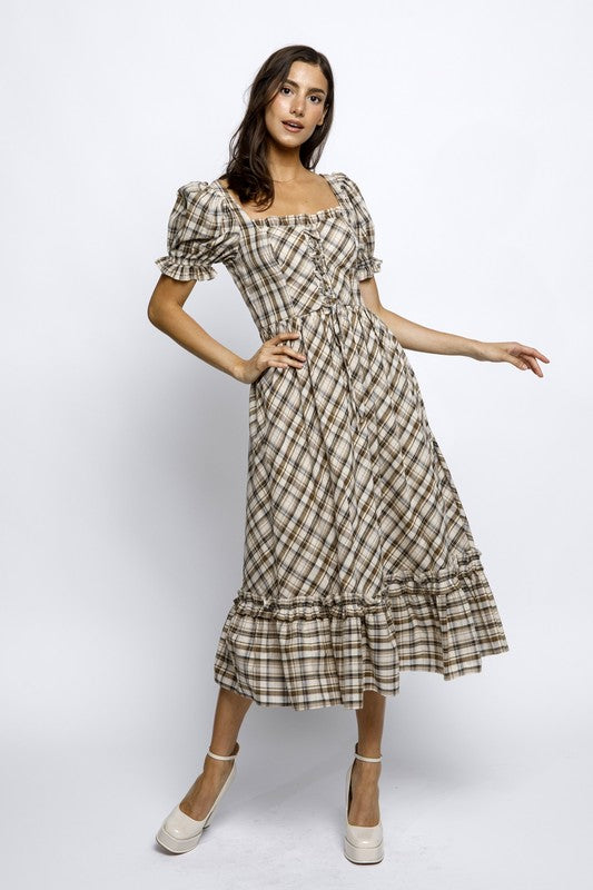 Plaid Meadow Dress